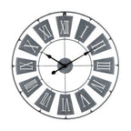 Vitus 70cm Dia Grey Metal Small Wall Clock