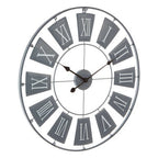 Vitus 90cm Dia Grey Metal Large Wall Clock