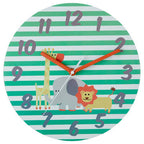 Kids 25cm Dia Safari Wall Clock