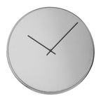 40cm Dia Chrome and Mirror Wall Clock | Baillie