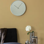 40cm Dia Chrome and Mirror Wall Clock | Baillie