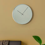40cm Dia Chrome and Mirror Wall Clock | Baillie