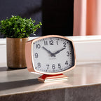 Rose Gold Finish Table Clock | Baillie