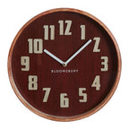 Vitus 30cm Dia Red Grain Small Wall Clock