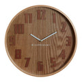 Vitus 40cm Dia Brown Grain Large Wall Clock
