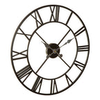 Vitus 56cm Dia Black Metal Wall Clock