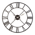 Vitus 56cm Dia Black Metal Wall Clock