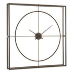 105cm Dia Rust Finish Wall Clock | Trinity