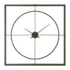 105cm Dia Rust Finish Wall Clock | Trinity