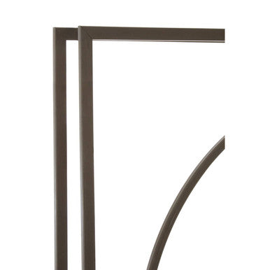 105cm Dia Rust Finish Wall Clock | Trinity