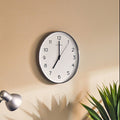 Oval Wall Clock with Silver Finish | Elko