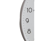 Oval Wall Clock with Silver Finish | Elko