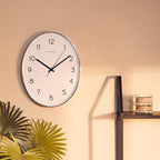 Elko Oval Wall Clock With Dark Grey Finish