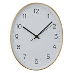 Oval Wall Clock with Gold Finish | Elko