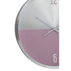 Elko 30cm Dia Silver and Pink Finish Wall Clock