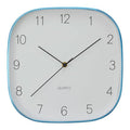 Elko 29cm Dia Square Blue Finish Case Wall Clock