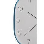 Elko 29cm Dia Square Blue Finish Case Wall Clock