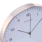 Elko 31cm Dia Round Copper Finish Wall Clock