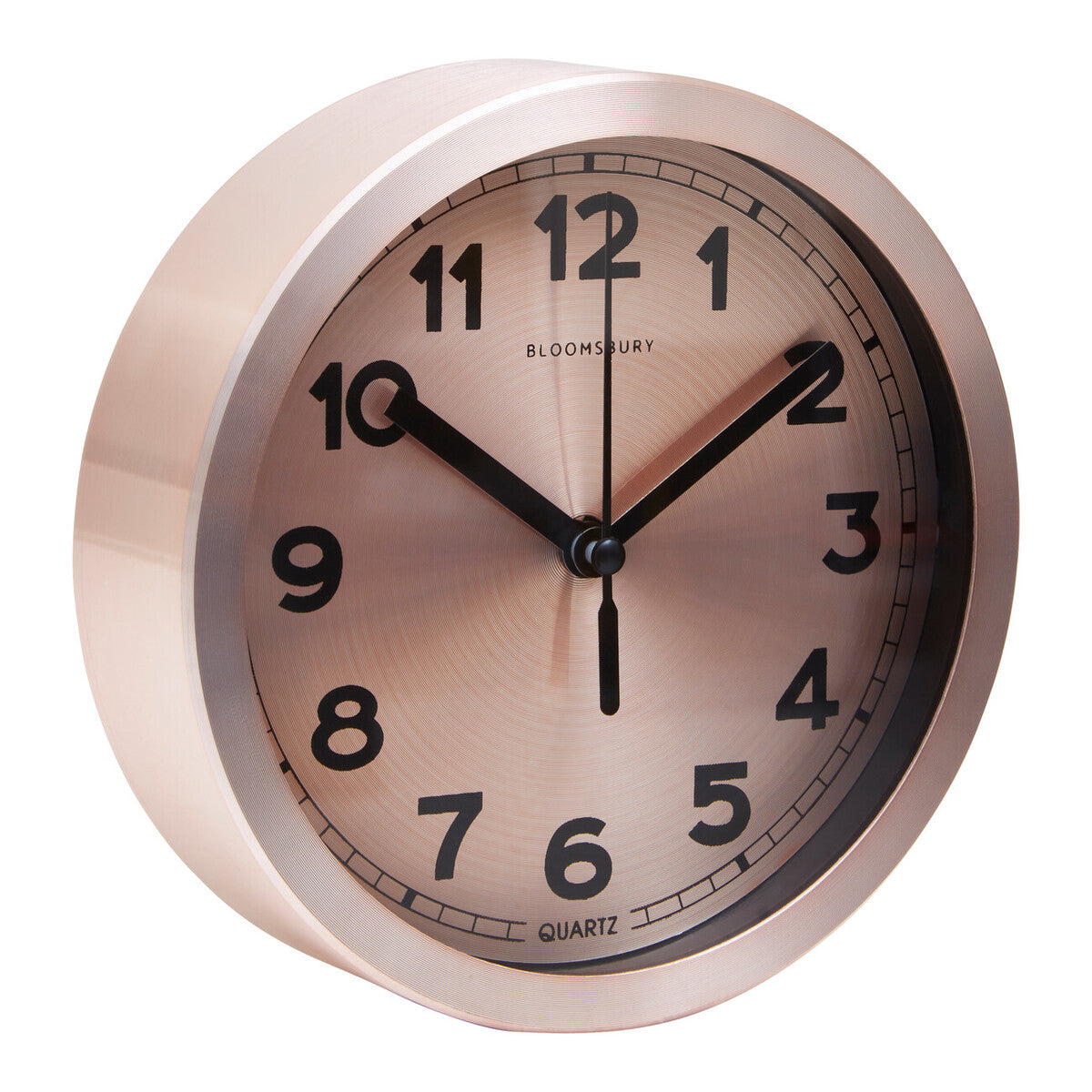 Elko 15cm Dia Wall Clock with Copper and Black Finish