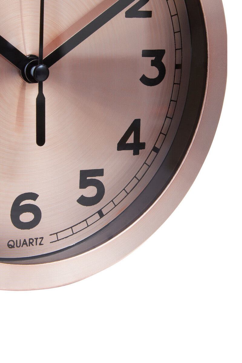 Elko 15cm Dia Wall Clock with Copper and Black Finish