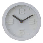 Elko 16cm Dia White Finish Embossed Wall Clock
