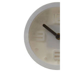 Elko 16cm Dia White Finish Embossed Wall Clock