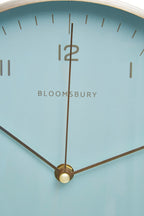 Elko 25cm Dia Gold and Mint Green Finish Wall Clock