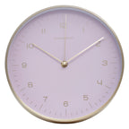 Elko 25cm Dia Gold and Pink Finish Wall Clock