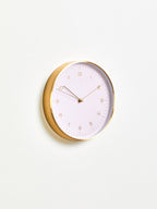 Elko 25cm Dia Gold and Pink Finish Wall Clock