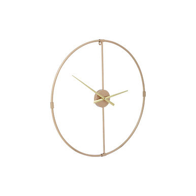 60cm Dia Metal Wall Clock with Gold Finish | Beauly