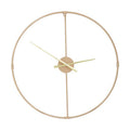 60cm Dia Metal Wall Clock with Gold Finish | Beauly