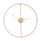 60cm Dia Metal Wall Clock with Gold Finish | Beauly