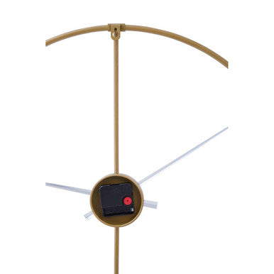 60cm Dia Metal Wall Clock with Gold Finish | Beauly