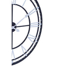 Vitus 80cm Dia Skeletal Wall Clock with Black Finish Frame