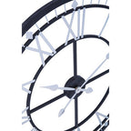 Vitus 80cm Dia Skeletal Wall Clock with Black Finish Frame