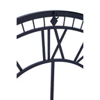 Vitus 80cm Dia Skeletal Wall Clock with Black Finish Frame