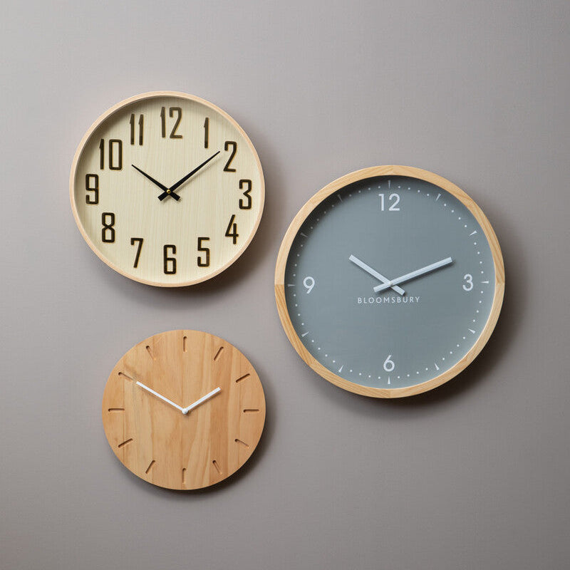 Vitus 50cm Dia Grey Wall Clock