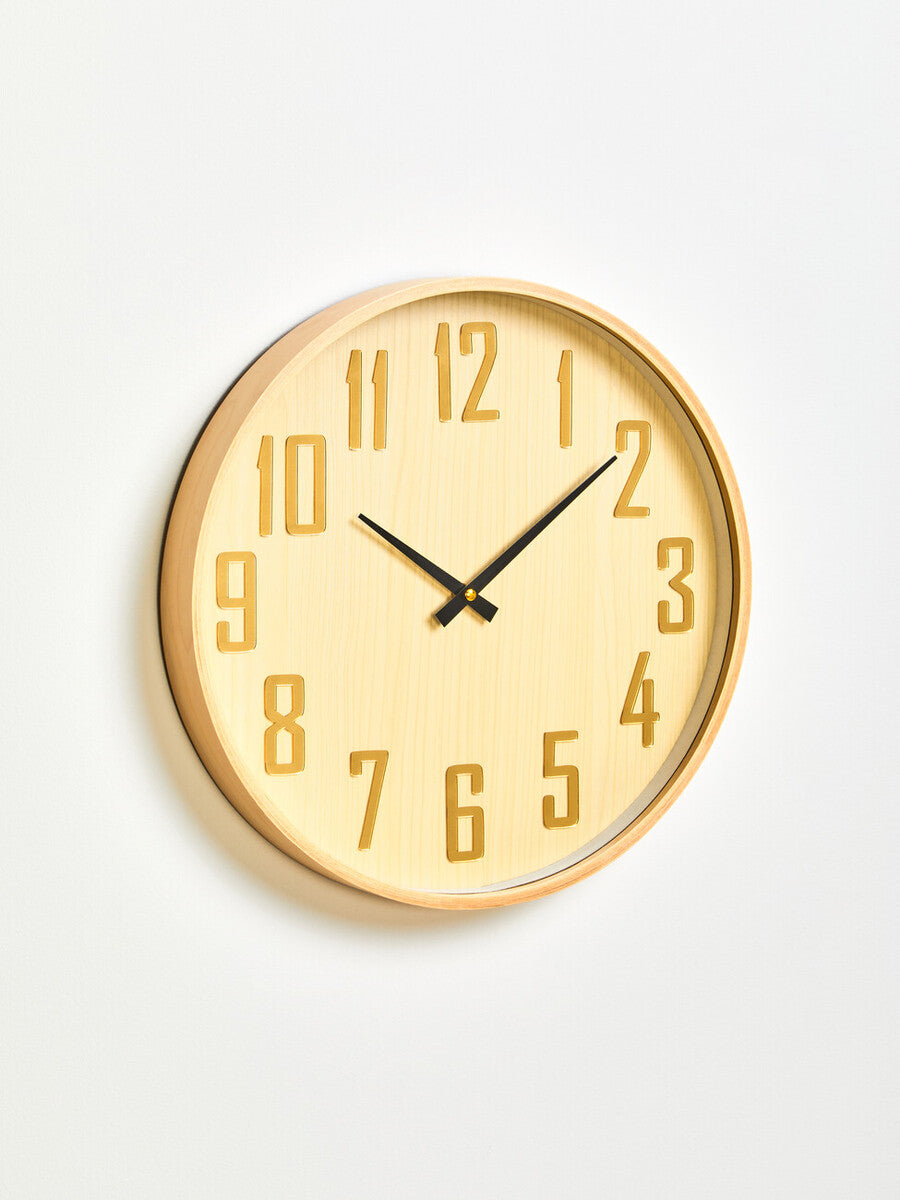 Vitus 40cm Dia Natural Wall Clock