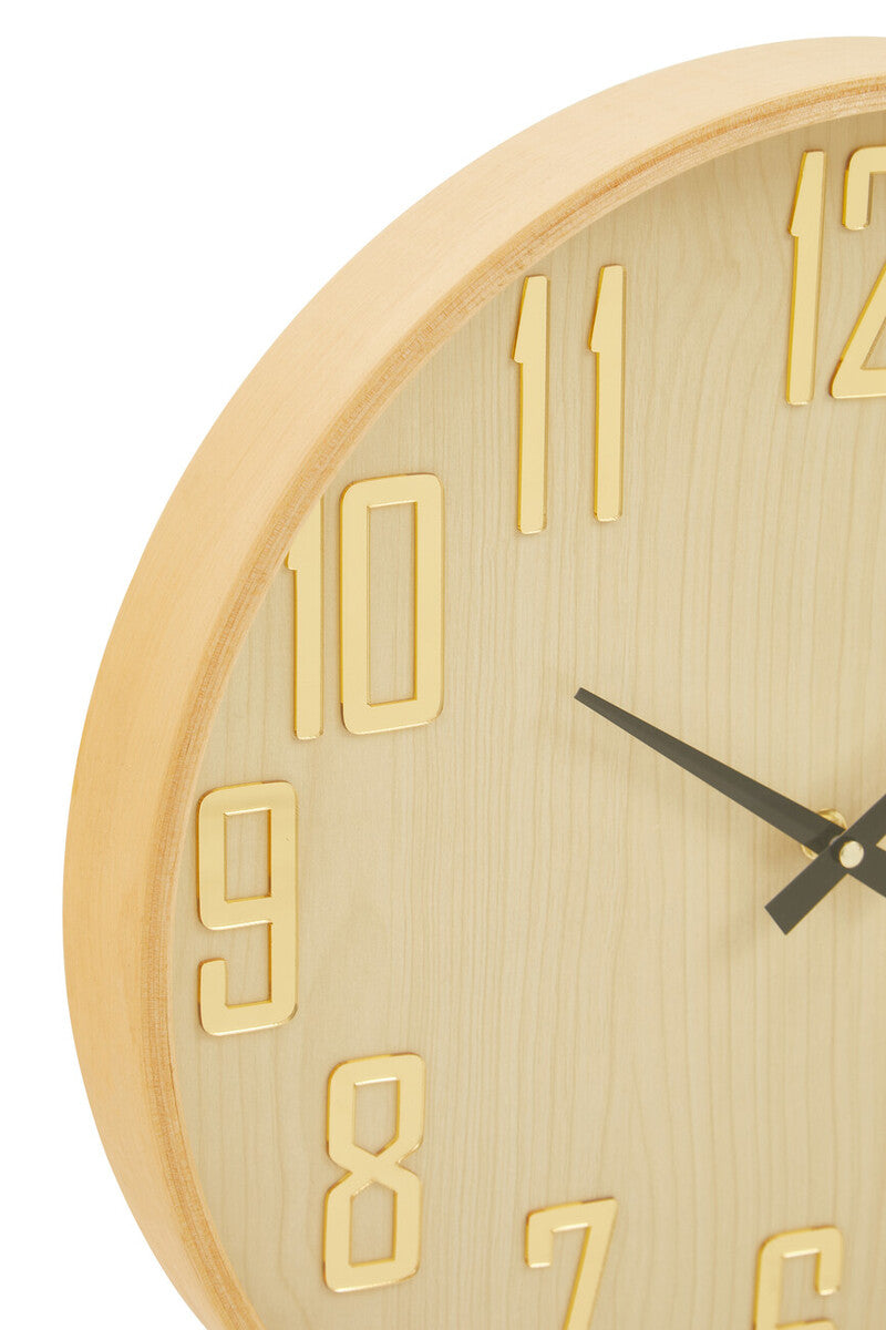 Vitus 40cm Dia Natural Wall Clock