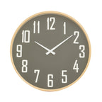Vitus 30cm Dia Black Wall Clock