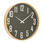 Vitus 30cm Dia Black Wall Clock