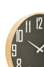 Vitus 30cm Dia Black Wall Clock