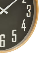 Vitus 30cm Dia Black Wall Clock