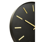 Vitus 30.5cm Dia Black and Gold Wall Clock