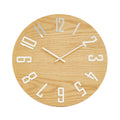Vitus 40cm Dia Natural Wood Effect Wall Clock