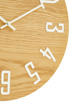 Vitus 40cm Dia Natural Wood Effect Wall Clock