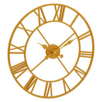 Vitus 56cm Dia Gold Finish Wall Clock