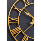 Vitus 56cm Dia Gold Finish Wall Clock