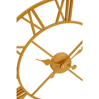 Vitus 56cm Dia Gold Finish Wall Clock