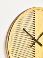 Vitus 40cm Dia Small Wooden Effect Wall Clock